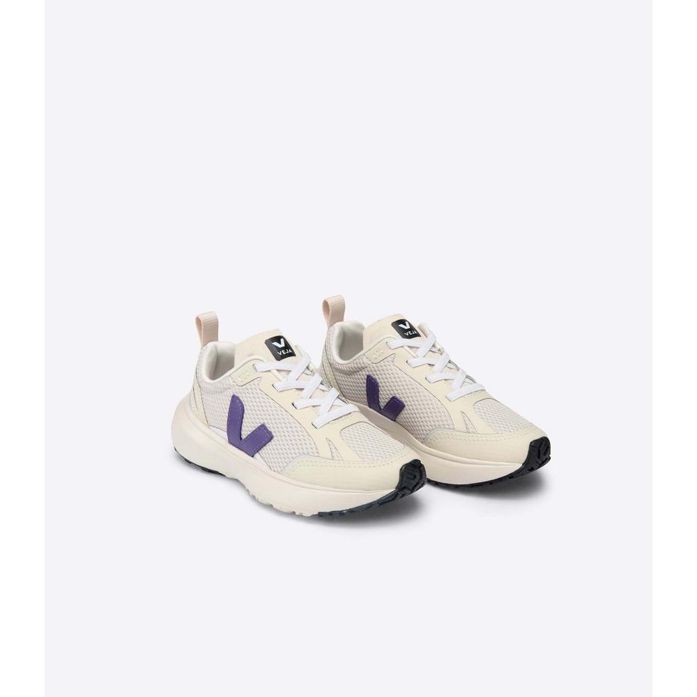 Veja CANARY ELASTIC LACE Hardloopschoenen Kinderen Beige/Purple | NL 709YXF